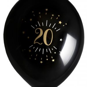 Anniversaire adulte, ballons, 20