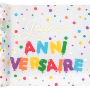 Anniversaire enfant, chemin de table, ballon