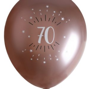 Ballons latex, ballons âges, rose gold, 70