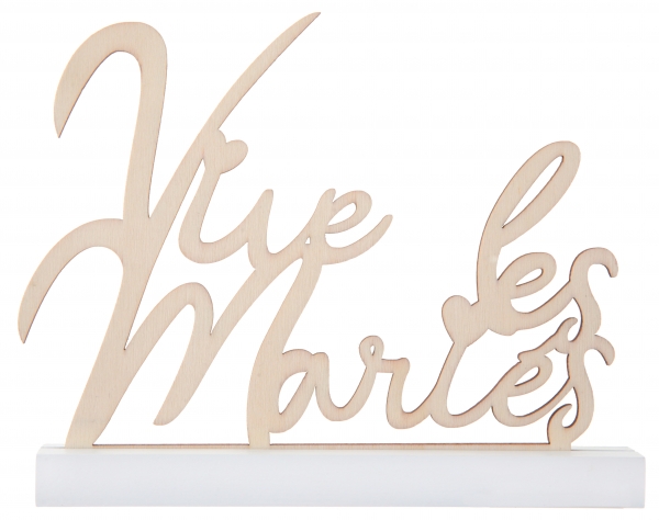 Occasions speciales, mariage, centre de table, vive les maries