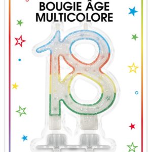 Anniversaire adulte, bougies, 18 ans