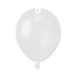 Ballons latex, ballons couleurs unis, 13 cm, blanc, métal