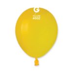 Ballons latex, ballons couleurs unis, 13 cm, jaune