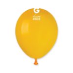 Ballons latex, ballons couleurs unis, 13 cm, jaune