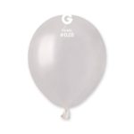 Ballons latex, ballons couleurs unis, 13 cm, perle