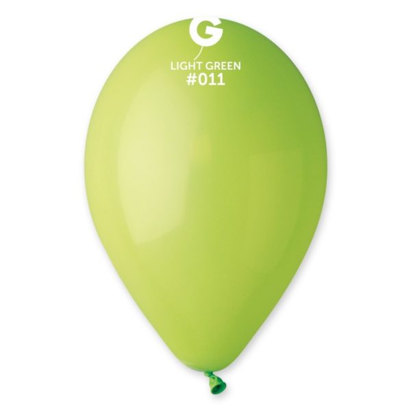 Ballons latex, ballons couleurs unis, 13 cm, vert anis