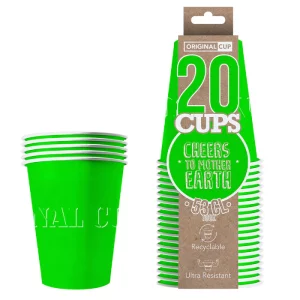 Décoration de table, Gobelets, Original cup, carton, vert