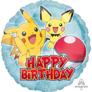 Anniversaire enfant, pokemon, ballons, standard