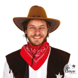 ACCESSOIRES DE FETE-CHEAPEAU COWBOY-CHAPEAUX-COWBOY-CHAPEAU COWBOY MARRON