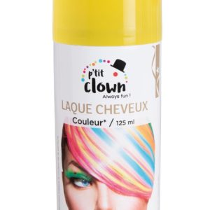 ACCESSOIRES DE FETE-LAQUE CHEVEUX-SPRAY CHEVEUX JAUNE