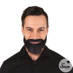 ACCESSOIRES DE FETE-MOUSTACHES-MOUSTACHES ET BARBES-MOUSTACHE ET BARBE NOIR