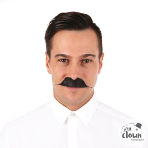 ACCESSOIRES DE FETE-MOUSTACHES-MOUSTACHES ET BARBES-MOUSTACHE GENTLEMAN NOIR