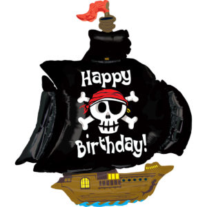 Anniversaire enfant, pirates, ballons alu, bateau