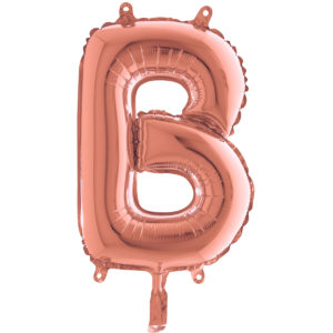 Ballons et hélium, Ballons aluminium, Ballons lettres, 36 cm, rose gold, B