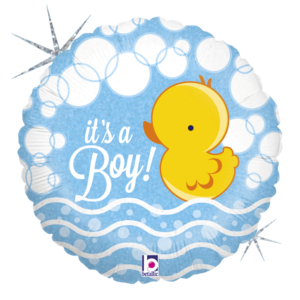 Occasions spéciales, baby shower, ballons alu, it's a boy, canard