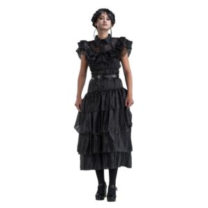 ACCESSOIRES DE FETE-DEGUISEMENTS-DEGUISEMENT MERCREDI-DEGUISEMENT MERCREDI ADDAMS-DEGUISEMENT MERCREDI ADAMS ROBE DE BAL-ROBE DE BAL MERCREDI ADAMS