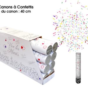 ARTICLES DE FETE-CANON A CONFETTIS-CANNON A CONFETTIS-CANON A CONFETTIS VIVE LES MARIES