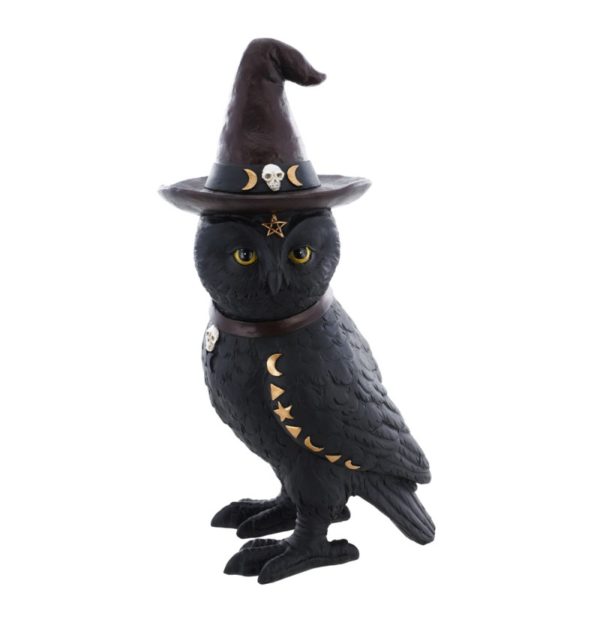 FETESETOCCASIONS-HALLOWEEN-DECODETABLE-HIBOU-NOIR-SORCIER