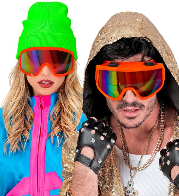 Lunettes de ski orange fluo 100 FETE Le Shop